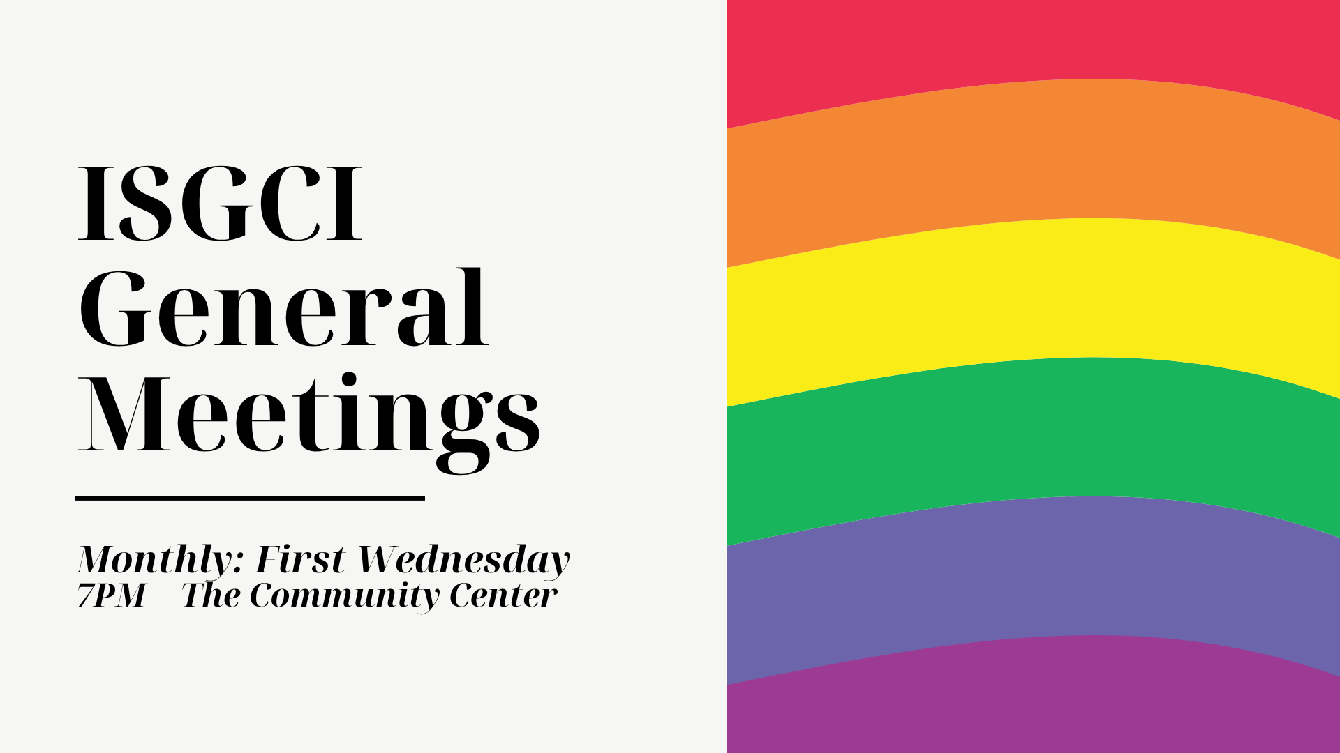 ISGCI General Meeting